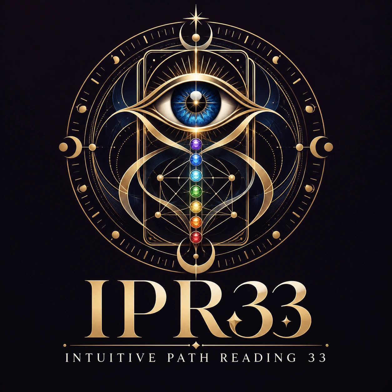 IPR33 sapphire third-eye emblem